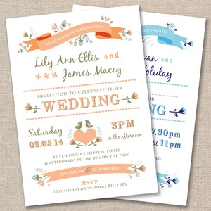 Evening wedding invitations what to include