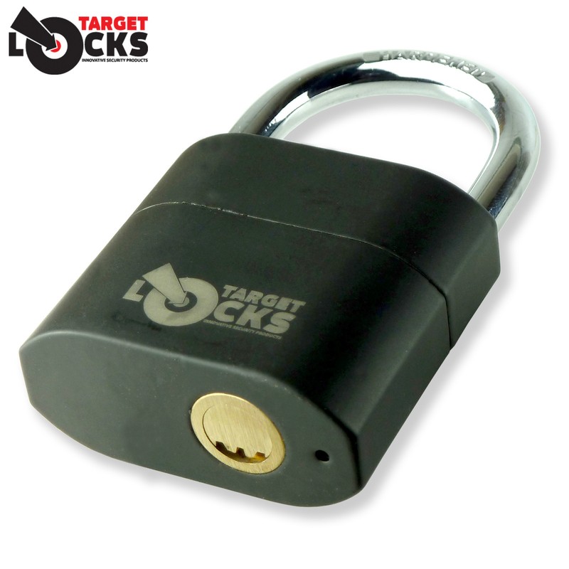  PADLOCK SIREN ALARMED MINI LOCK GARDEN SHED GREENHOUSE TOOLBOX LOCKS