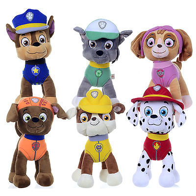 NEW OFFICIAL 12" PAW PATROL PUP PLUSH SOFT TOY NICKELODEON DOGS SUPERHERO JUNGLE