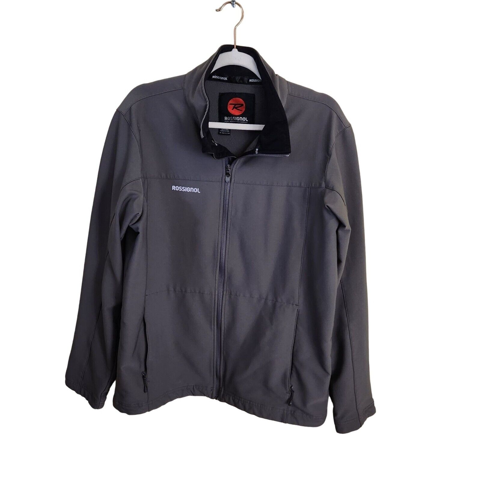 Rossignol Lake Placid Soft Shell Performance Jacket Gray Unisex Size L
