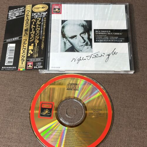 Furtwängler BEETHOVEN Sym. #9, Choral JAPAN 24k GOLD CD CE43-5509 OBI 1988 issue