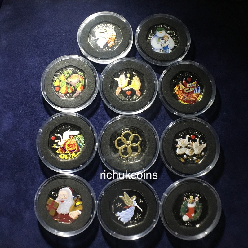 Collecting Isle of Man Christmas 50p Coins (II)*Base metal eBay