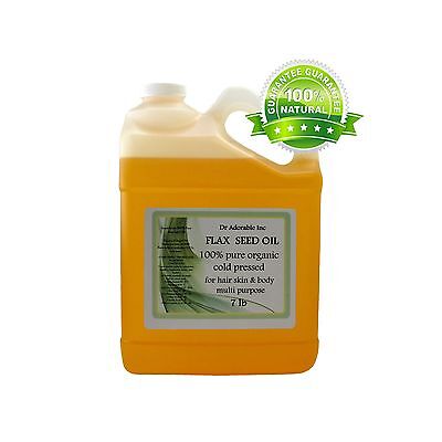 7 LB/ 1 Gallon Premium Pure Organic Cold Pressed Best Flaxseed Oil Multi (Best Organic Flaxseed Oil)