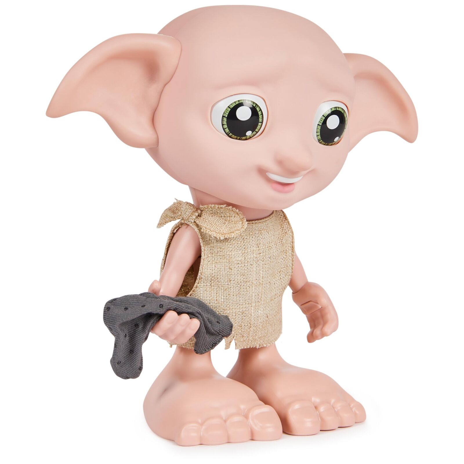 Wizarding World Harry Potter Interactive Magical Dobby Elf Doll with Sock 8.5