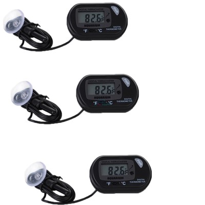 3 pcs LCD Digital Fish Aquarium Thermometer ...