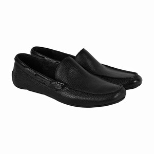 ... Born Marcus Mens Black Leather Casual Dress Slip On Loafers Shoes 10