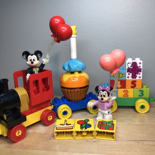 Lego Duplo 10597 - Disney Mickey & Minnie Birthday Parade Train NEAR Complete