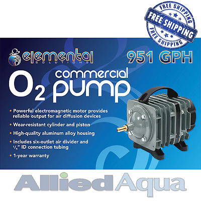 Elemental O2 Commercial Air Pump, 951 gph ...