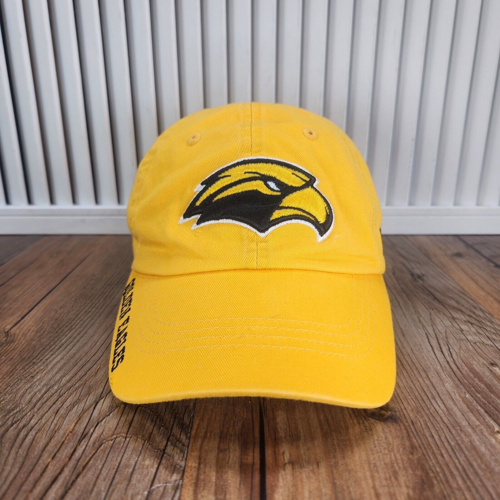 Russell Southern Mississippi Golden Eagles Hat Cap Strap Back Yellow Dad Sports