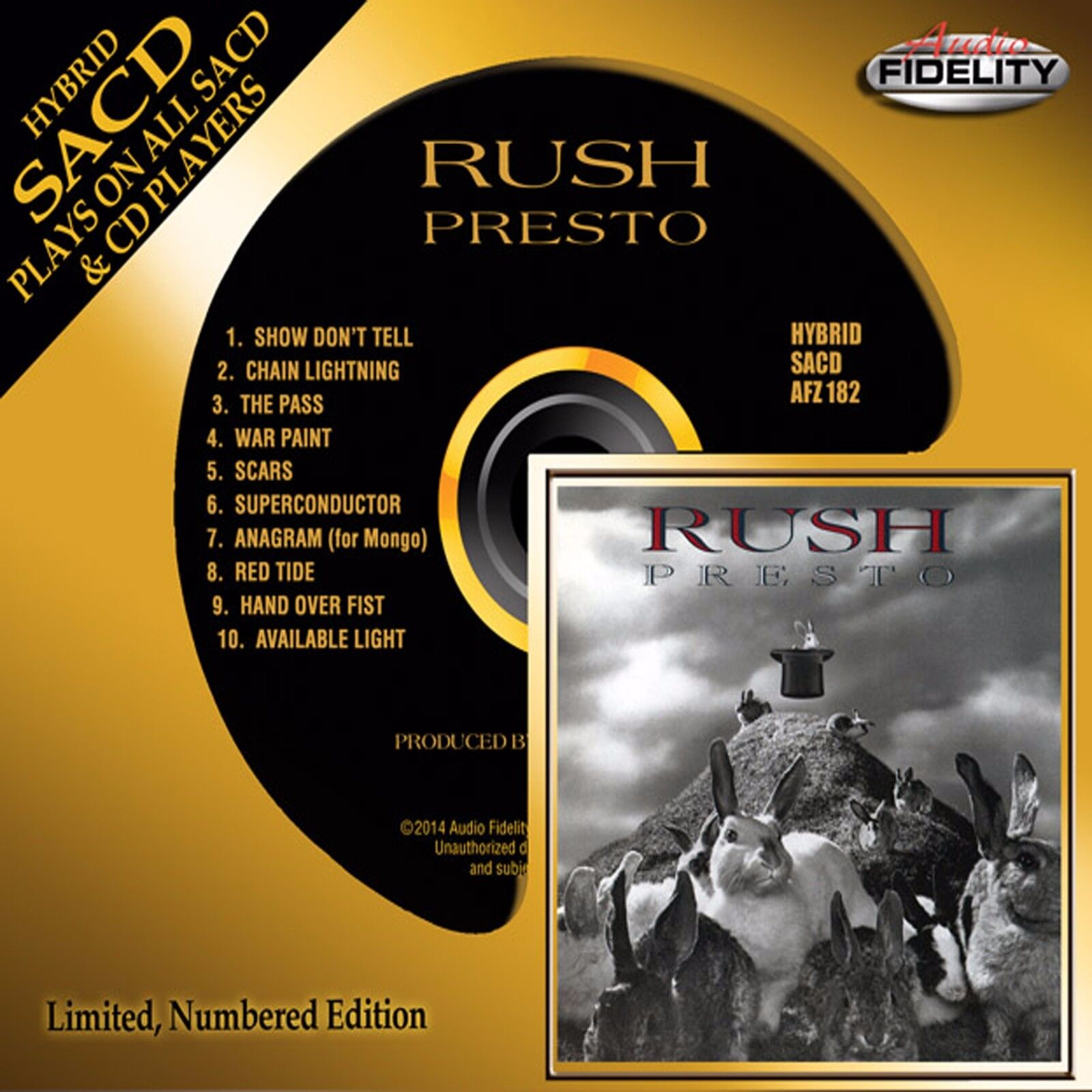 RUSH - Presto - Hybrid SACD - Limited Numbered Edition - AFZ182