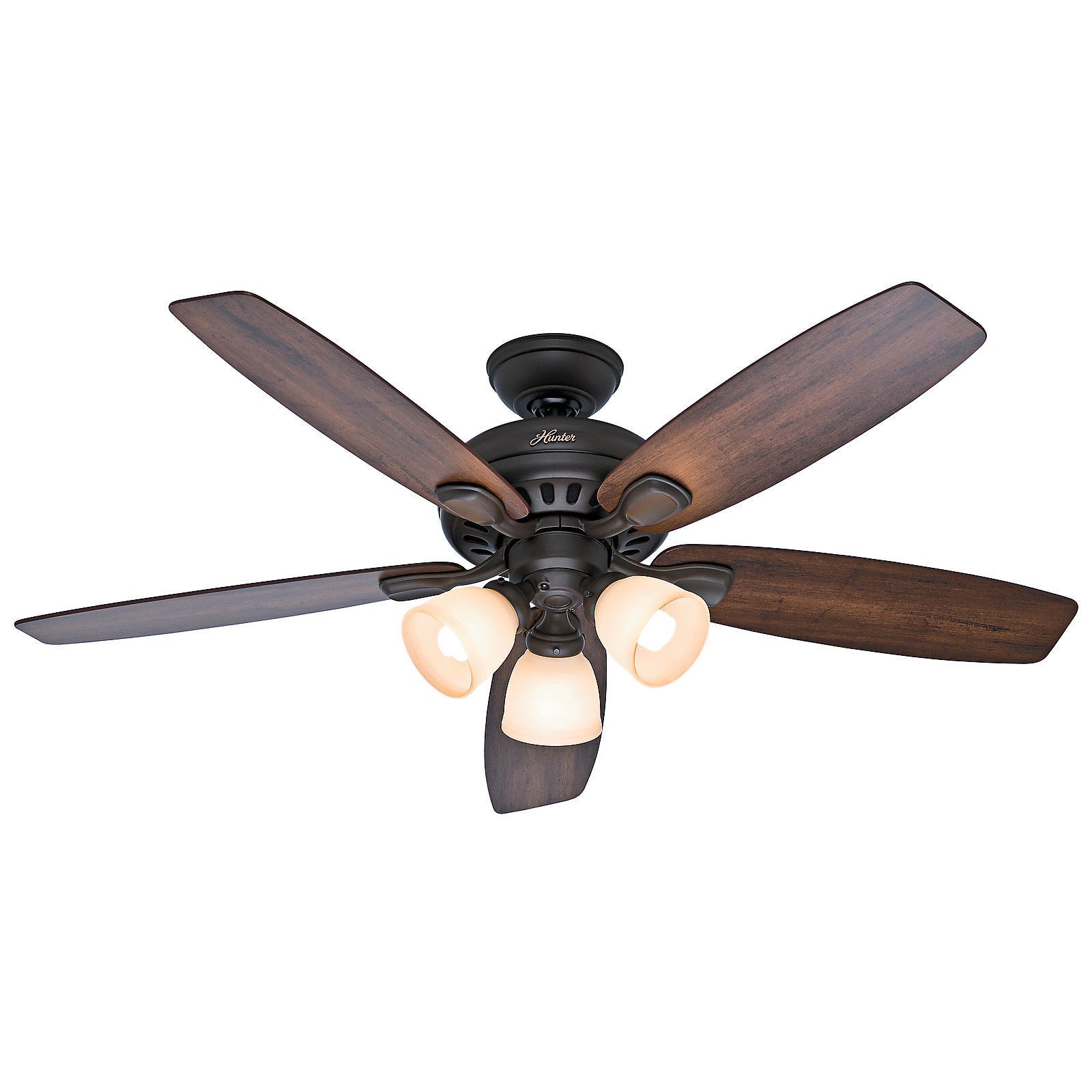 ... New Bronze Ceiling Fan with Light &amp; Remote Control - 5 Blade - Light