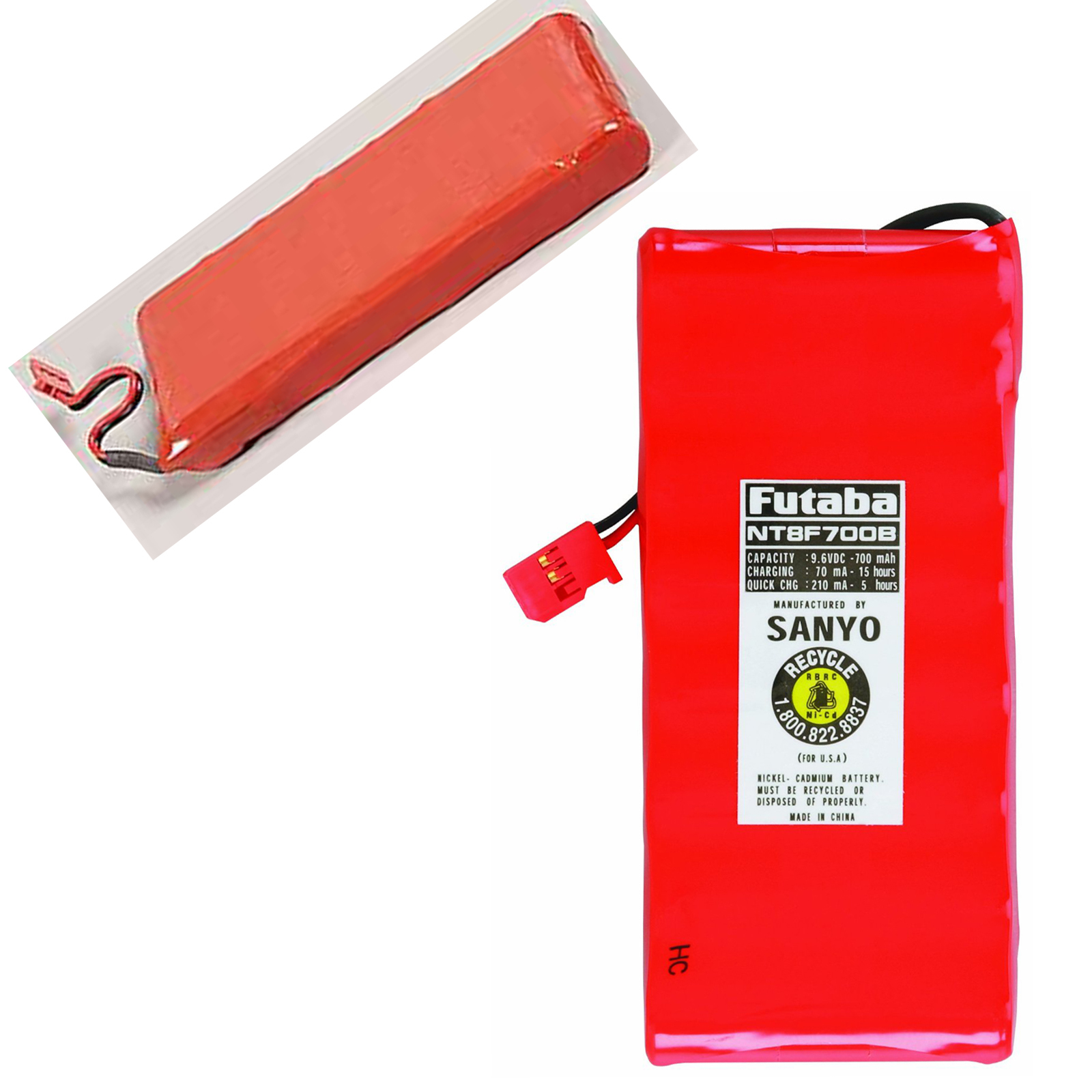 New Futaba NT8F700B NiCd 700mAh Transmitter Battery 6EXP, 3PK &amp; 3PM 
