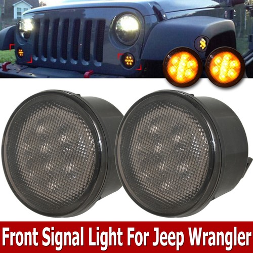 2007 Jeep Wrangler Unlimited Sahara >> Front Amber Smoked LED Turn Signal Lights Assembly for 07 ... 2007 Jeep Wrangler Unlimited Sahara >> Front Amber Smoked LED Turn Signal Lights Assembly for 07 ...