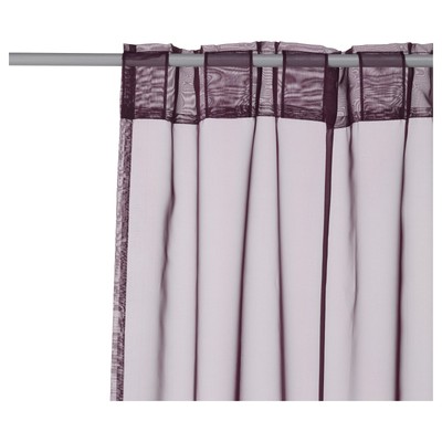 Ikea SARITA Thin Sheer Voile Curtains Purple Lilac 2 panels 57x98 ...