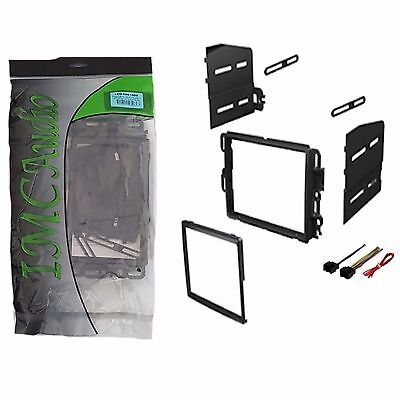 Double Din Dash Kit Stereo Radio Installation Install Kit w/ Wire Harness