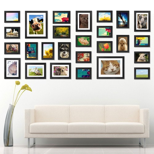 New Black 26PCS Photo Frame Set Picture ...