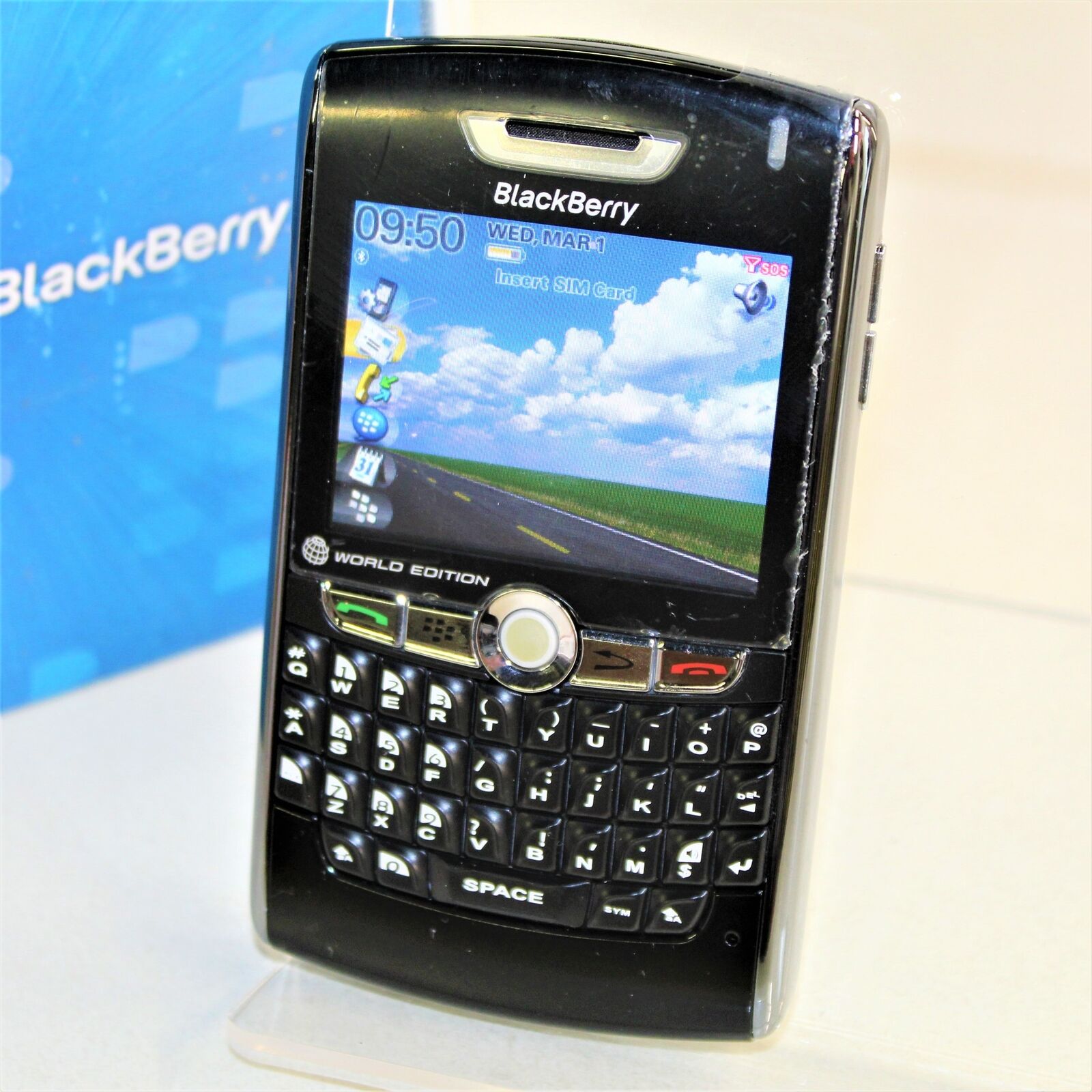  Blackberry 8800 (T-Mobile) World Edition Smartphone QWERTY 2G - Black, 64 MB 