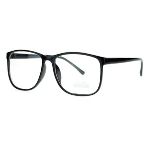 glasses thin clear rim eye nerdy horn geek lens frame
