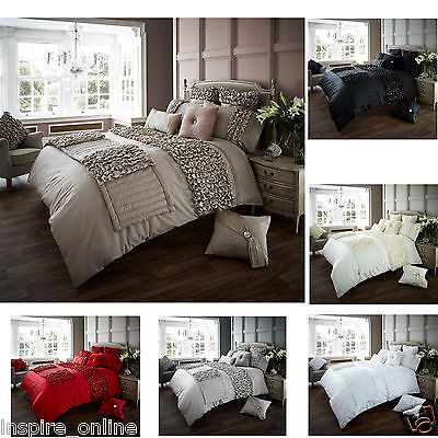 BRAND NEW LUXURY VERINA DUVET COVER WITH PILLOW CASE BEDDING SET QUILT COVER 
