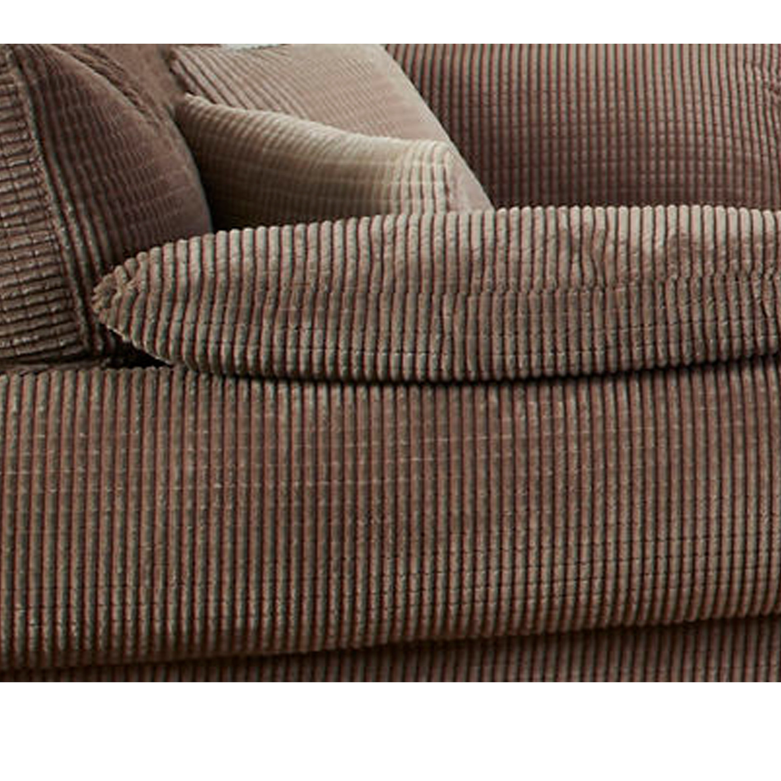  Soft Velvet Jumbo Cord Upholstery Sofa Fabric Material In Chocolate