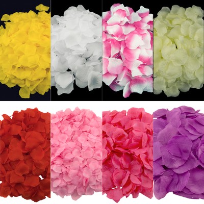 Silk Flower Rose Petals Wedding Party Table ...