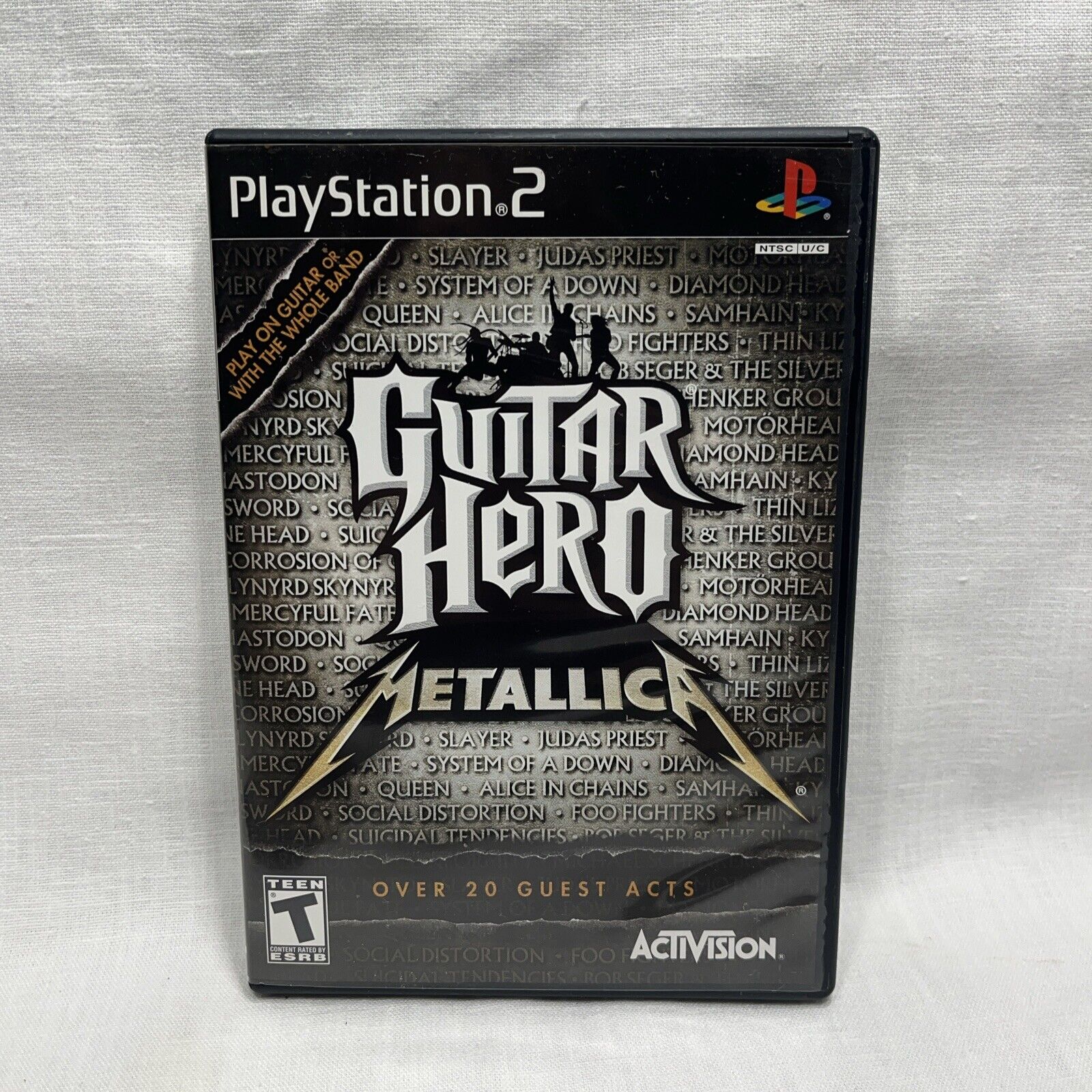 GUITAR HERO: METALLICA Playstation 2 PS2 (Game Only) COMPLETE! Case Disc Manual