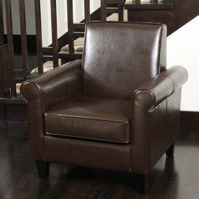 Christopher Knight Home Freemont Brown Bonded Leather ...