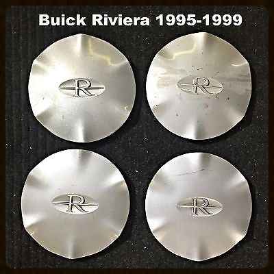 OEM Set of 4 1995-1999 Buick Riviera CENTER CAPS to fit 16" rim 25602312 4016