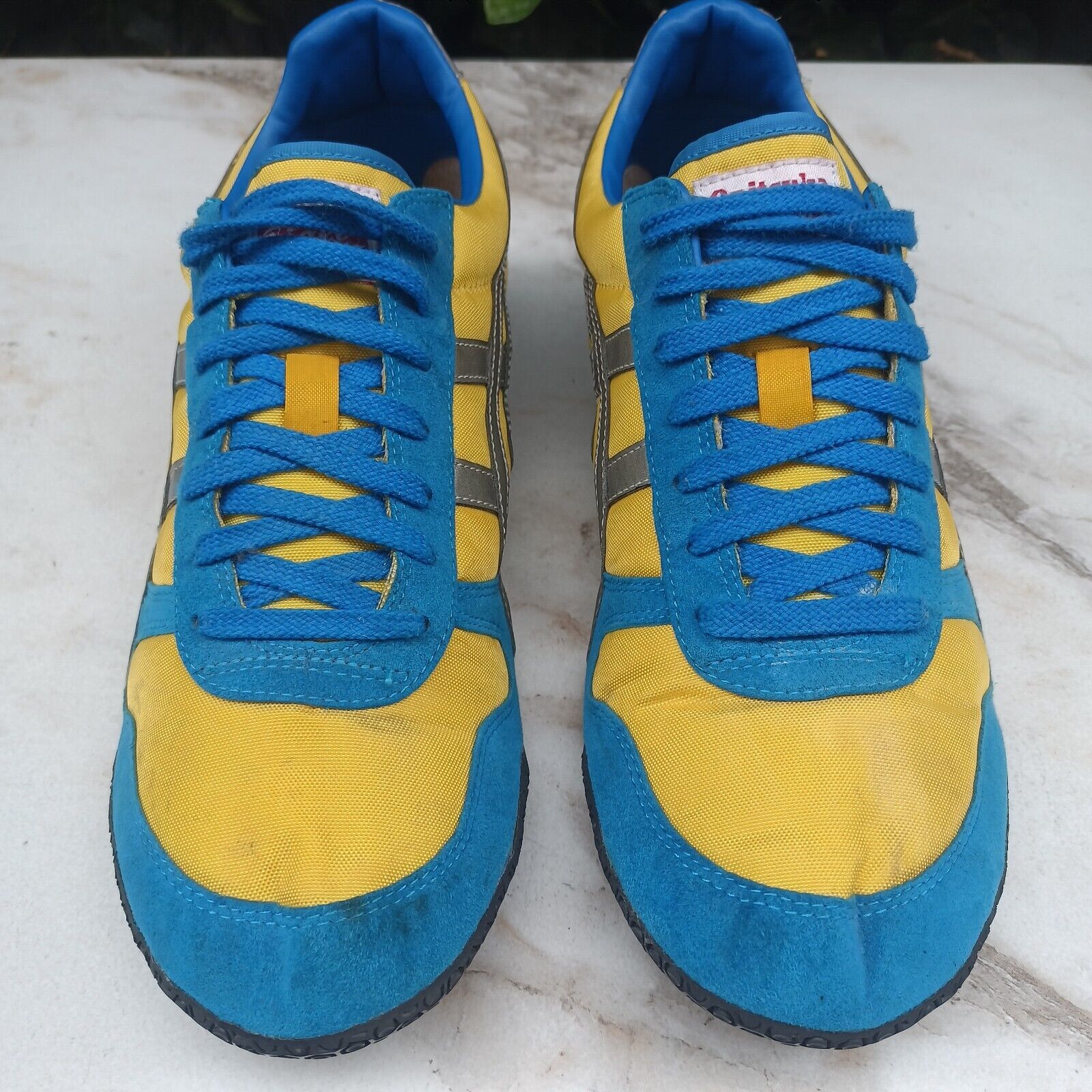 Asics Onitsuka Tiger Ultimate 81  Sneakers Blue Yellow Men's Size 11