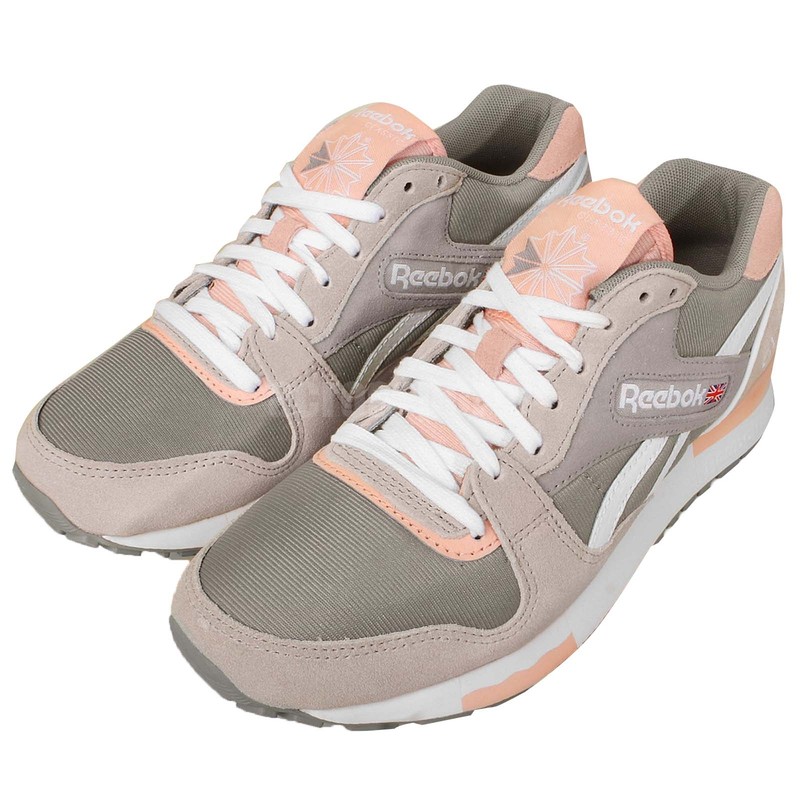 reebok gris y rosa