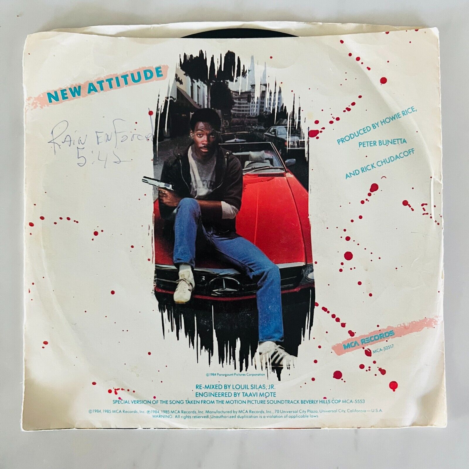 Patti LaBelle- Single 45 rpm Record - New Attitude - Beverly Hills Cop