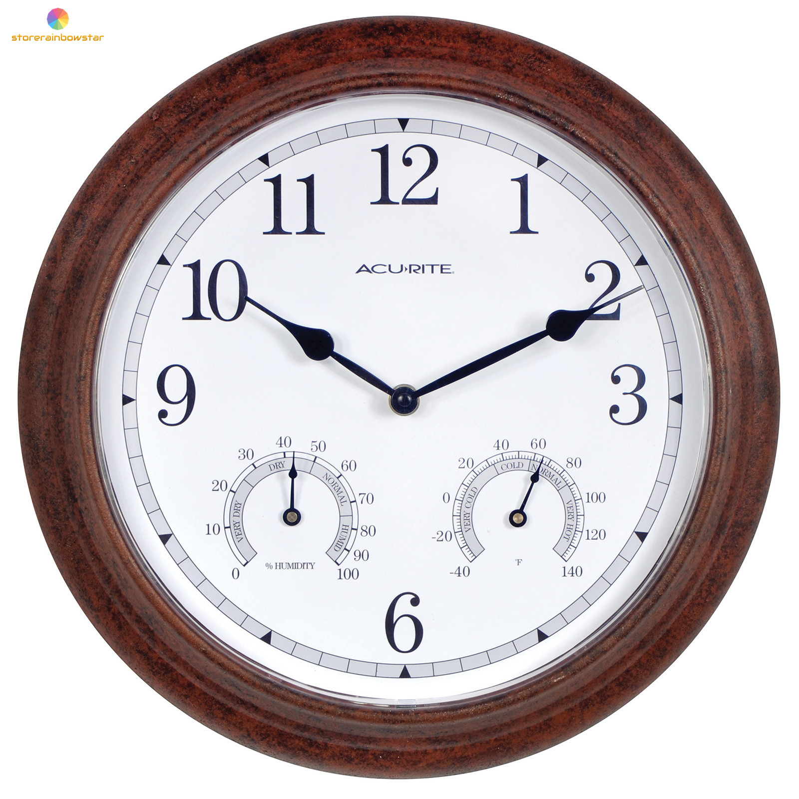 UPC 072397009232 product image for Outdoor Clock Wall Thermometer Garden Patio Hygrometer Yard Patio Wall Decor | upcitemdb.com