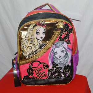 Ever-After-High-Kids-BackPack-School-Book-Bag-Apple-White-Raven-Queen ...