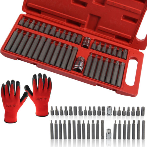 40 piece Torx Star Spline Hex Socket Bit Set Tool Kit Garage Tools Equipment