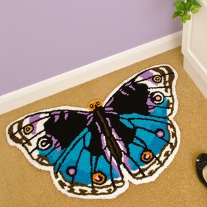 Butterfly-Floor-Rug-Mat-Childs-Childrens-Kids-Girls-Bedroom-Purple ...