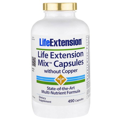 UPC 737870196440 product image for Mix Capsules Without Copper, 490 Capsules - Life Extension | upcitemdb.com
