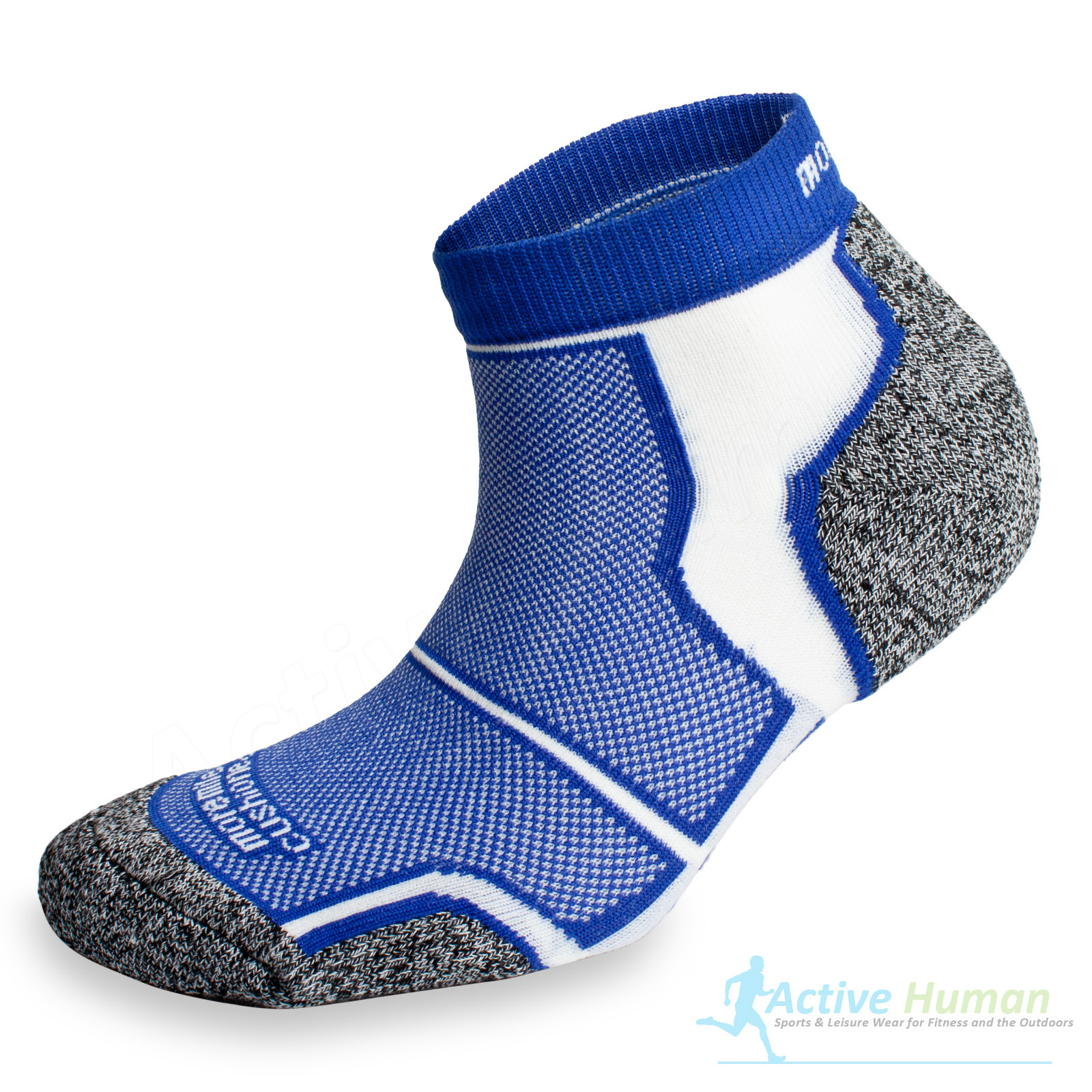1 Pair More Mile Cushioned Coolmax Sports Running Ankle Socks Mens
