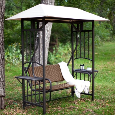 Brown White Outdoor Home 2 Seat Patio ...