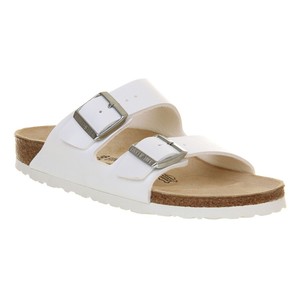 Birkenstock Arizona Mens Birko Flor White Sandals | eBay