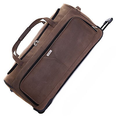 Extra Large XL Travel Luggage Wheeled Trolley Wheels Wheelie Holdall Duffle Bag