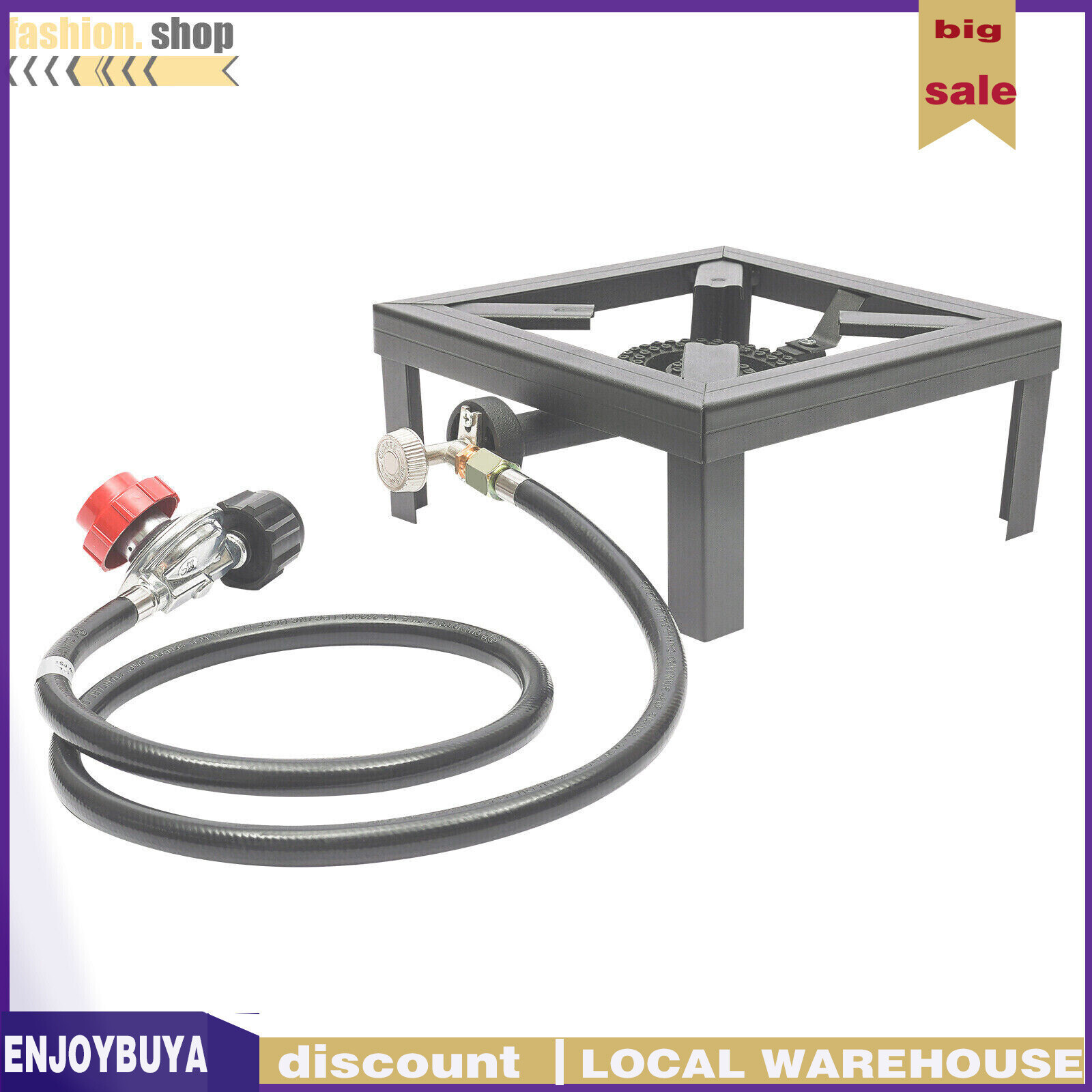 Yahoo!オークション Camping Stove Burner Cast Iron Propane Gas LP...