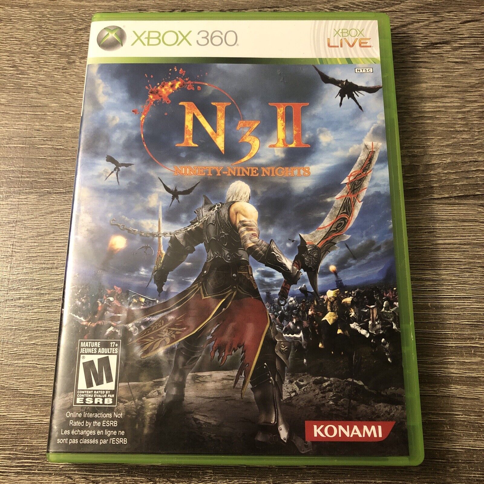 Ninety-Nine Nights II 2 (Microsoft Xbox 360, 2010) CIB Complete w/Manual Konami
