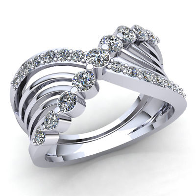 Pre-owned Jewelwesell Genuine 1.5ct Round Cut Diamond Mens Accent Fancy Wedding Band Ring 10k Gold