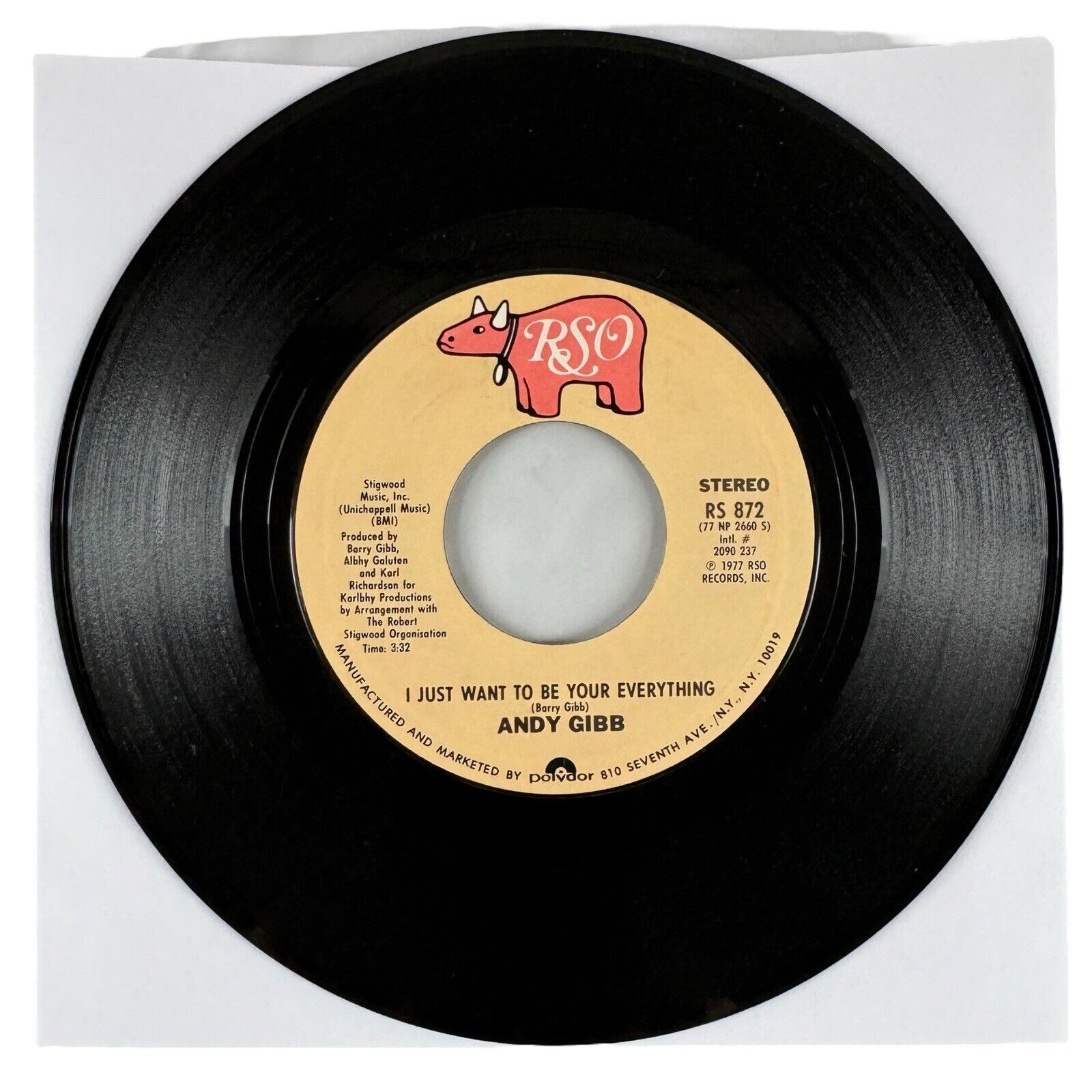 Andy Gibb - I Just Want to Be Your Everything / In the End (1977) 7” 45 NM