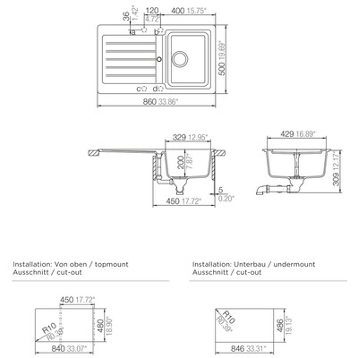 {Spülbecken granit braun
54} Schock Typos D-100 (A) Mocha Braun Granitspüle Spüle Granit ... | {Spülbecken granit braun
54}