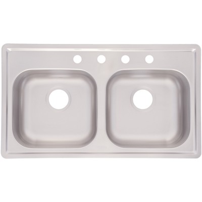 Franke Double Bowl Mobile Home 6.5-inch Stainless Steel Sink eBay