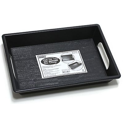 Black Plastic SIMPLE DESIGN SERVING TRAY WITH ...