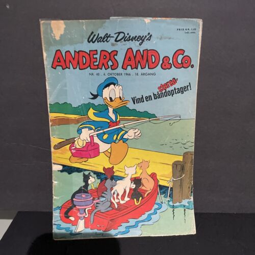 Walt Disney's Anders And Co. Comic October 1966 Issue in Danish