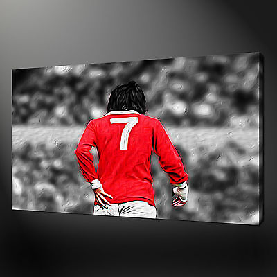 GEORGE BEST CANVAS WALL ART PICTURES PRINTS FREE FAST UK