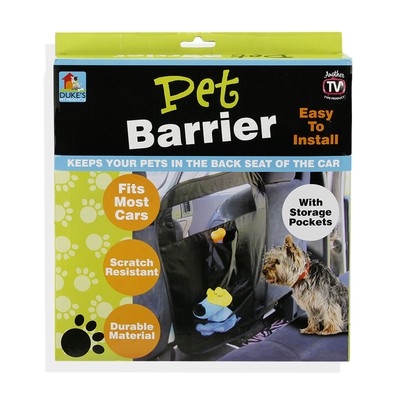 Pet Barrier with Foldable Storage Pockets